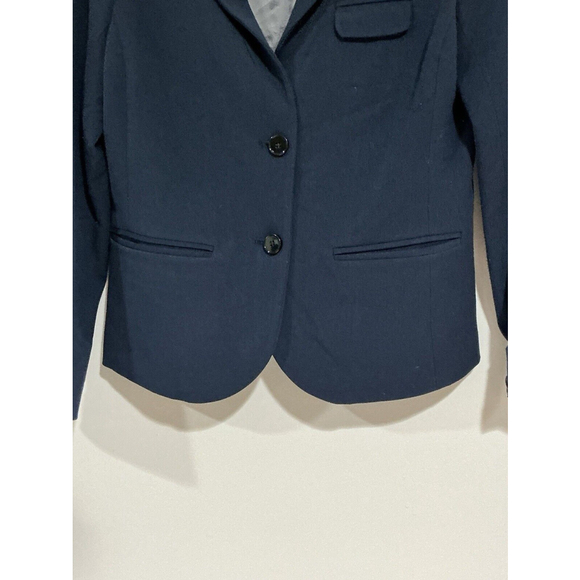 Woman’s Gap Size 0 Blue 2 Button Up Lined Blazer - Picture 2 of 11
